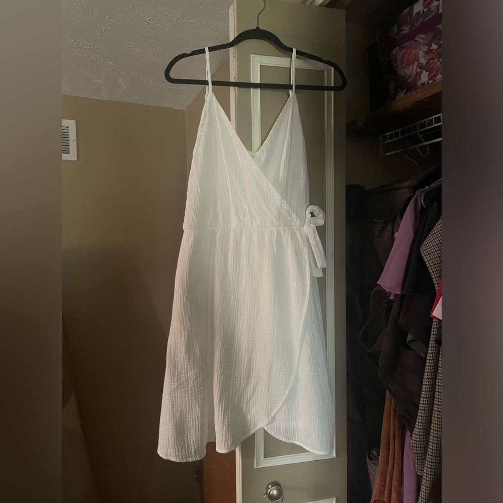 Maurice’s white mini dress